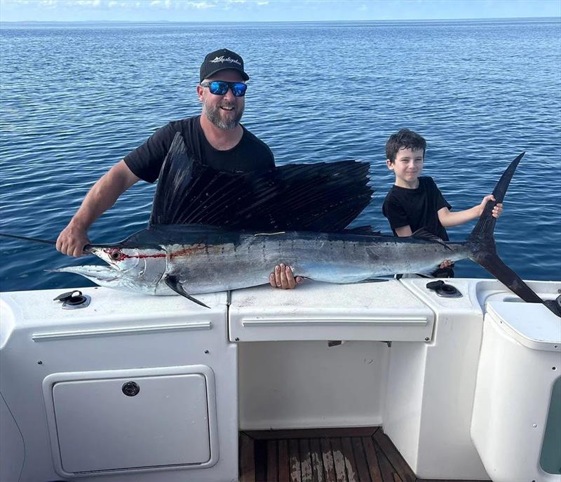 If you want to give your kids the ultimate Hervey Bay sports fishing experience, take them fishing for marlin over the coming weeks - photo © Fisho's Tackle World Hervey Bay