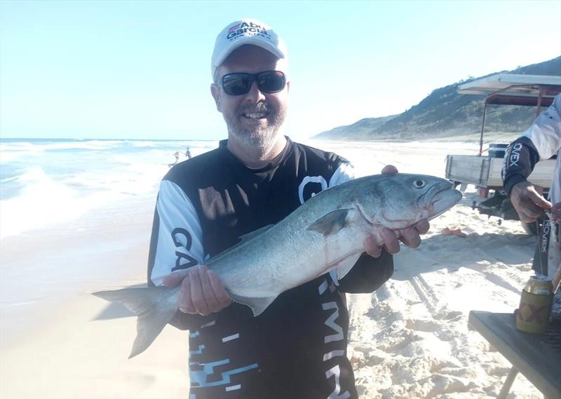 Andrew had a great time fishing Fraser Island's surf gutters and headlands last weekend - photo © Fisho's Tackle World Hervey Bay