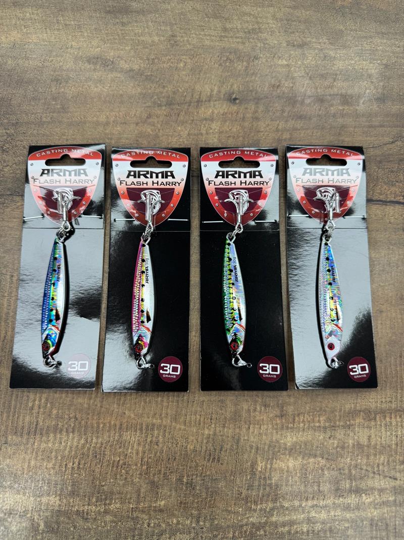 The new Arma Flash Harry metal slugs are in stock and ready for the summer spotted mackerel and tuna season - photo © Fisho's Tackle World Hervey Bay 