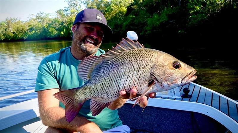 Mark Whitford was one of many fishos into the jacks over the Xmas break photo copyright Fisho's Tackle World Hervey Bay taken at  and featuring the Fishing boat class