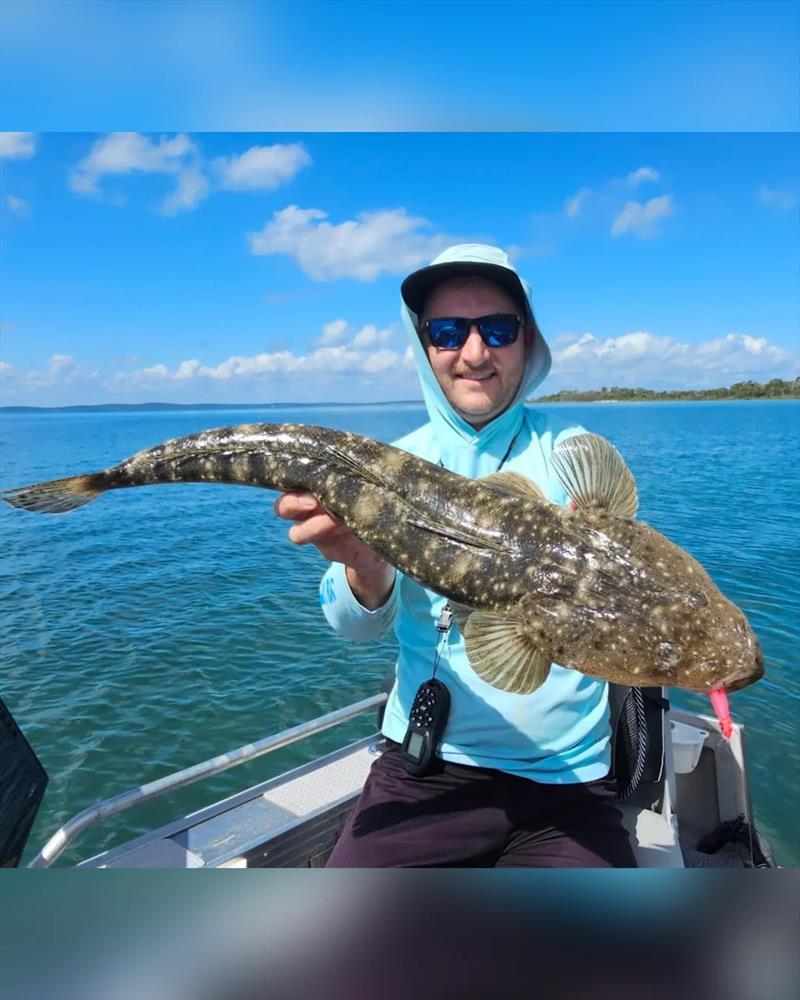Jacko just can't leave the flathead alone, even this time of year - photo © Fisho's Tackle World Hervey Bay 