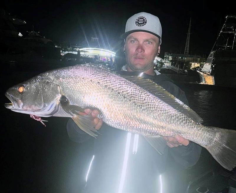 No points for guessing where Ben caught this jewie photo copyright Fisho's Tackle World Hervey Bay taken at  and featuring the Fishing boat class