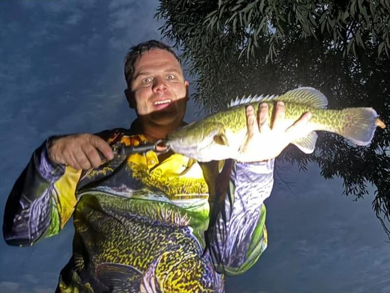 Murray cod photo copyright Trellys taken at  and featuring the Fishing boat class