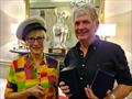 © DBSC Mick Quinn (and MaryJayne Mulligan), 3rd Overall Bronze Fleet, with Jill Fleming - Dun Laoghaire Flying Fifteen fleet prize-giving 2022 © DBSC
