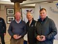 Irish Flying Fifteen East Coast Championship - Niall Coleman (l) and Conor Grimley (r) collect the first prize for the Silver Fleet © Cormac Bradley