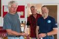 Second overall was Jeremy Arnold and Richard Hope (with Commodore Peter McCallum) - Flying Fifteen Southern Travellers at Middle Nene © David Livingstone