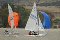 The top two contenders jostling at the front of the fleet - Flying 15 South African Nationals at Vaal Dam &copy; Geoff Walter