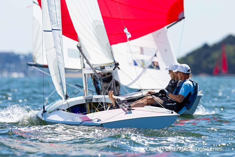 2024 International Paint Poole Regatta Day 1 photo copyright David Harding / www.sailingscenes.com taken at Parkstone Yacht Club and featuring the Flying Fifteen class