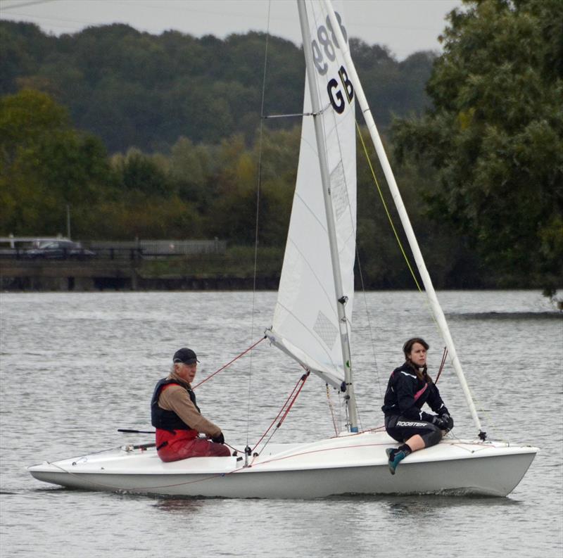 Pip and Alice Hudson win the Broxbourne Flying Fifteen Open  photo copyright Broxbourne Sailing Club taken at Broxbourne Sailing Club and featuring the Flying Fifteen class