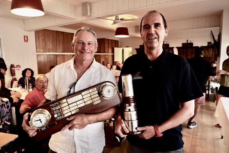 Nick Jerwood and Brad Sheridan win the 2025 Flying Fifteen Australian Nationals at Davey's Bay YC - photo © Jacob Liebenberg