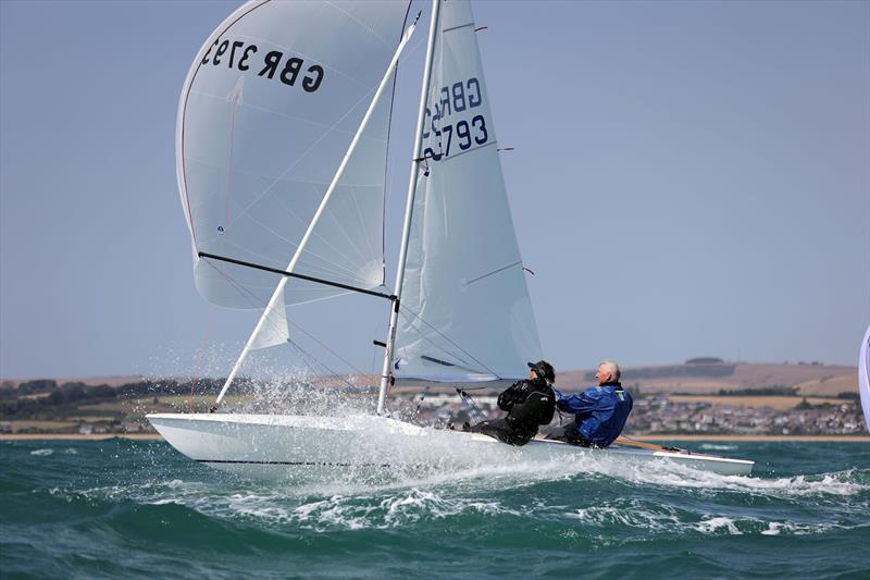 Race 3 - GBR 3793 on the final reach 2 on day 2 of the 2025 Flying Fifteen Worlds at the WPNSA - photo © Mark Jardine