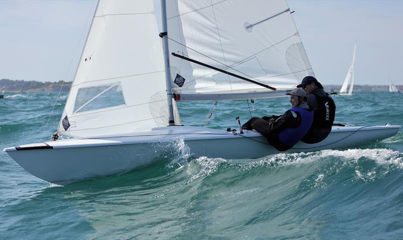 Race 4 - AUS 4105 upwind on day 2 of the 2025 Flying Fifteen Worlds at the WPNSA - photo © Mark Jardine