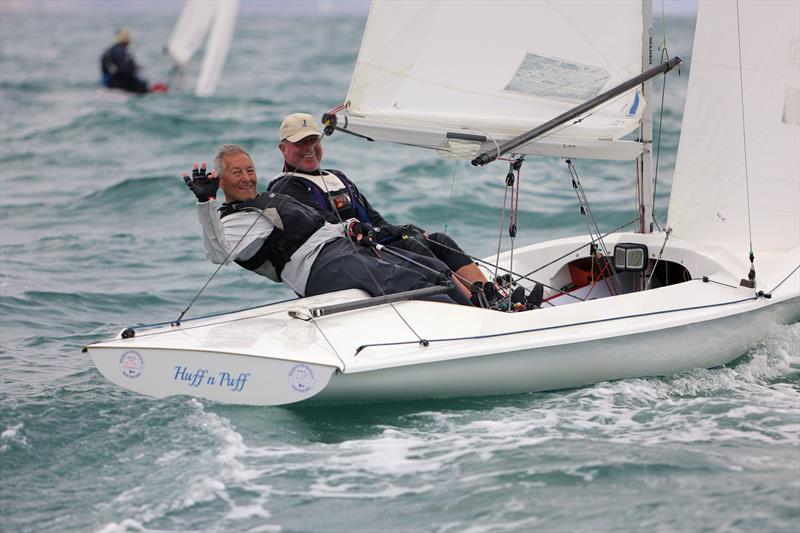 GBR 3914 upwind on the first leg during Race 5 on day 3 of the 2025 Flying Fifteen Worlds at the WPNSA - photo © Mark Jardine