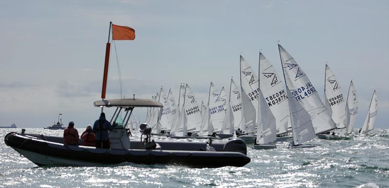 Race 6 just before the start on day 4 of the 2025 Flying Fifteen Worlds at the WPNSA - photo © Mark Jardine