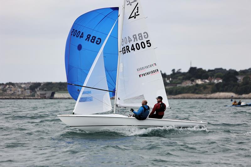 Race 6 - GBR 4005 reaching to the finish on day 4 of the 2025 Flying Fifteen Worlds at the WPNSA - photo © Mark Jardine