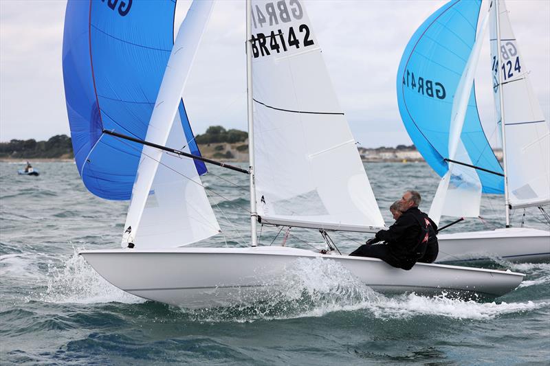 Race 6 - GBR 4142 reach to the finish on day 4 of the 2025 Flying Fifteen Worlds at the WPNSA - photo © Mark Jardine