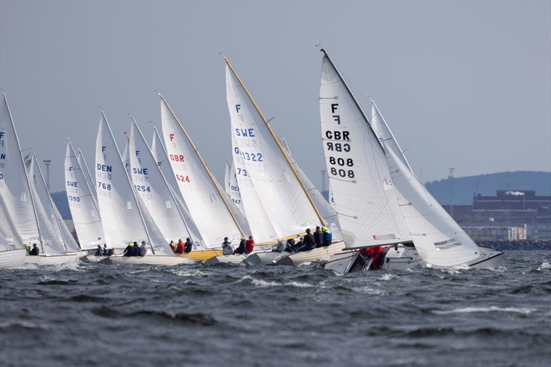 Wednesday racing during the Nordic Folkboat Gold Cup 2024 at Halmstads Segelsällskap photo copyright Daniel Stenholm taken at Halmstads Segelsällskap and featuring the Folkboat class