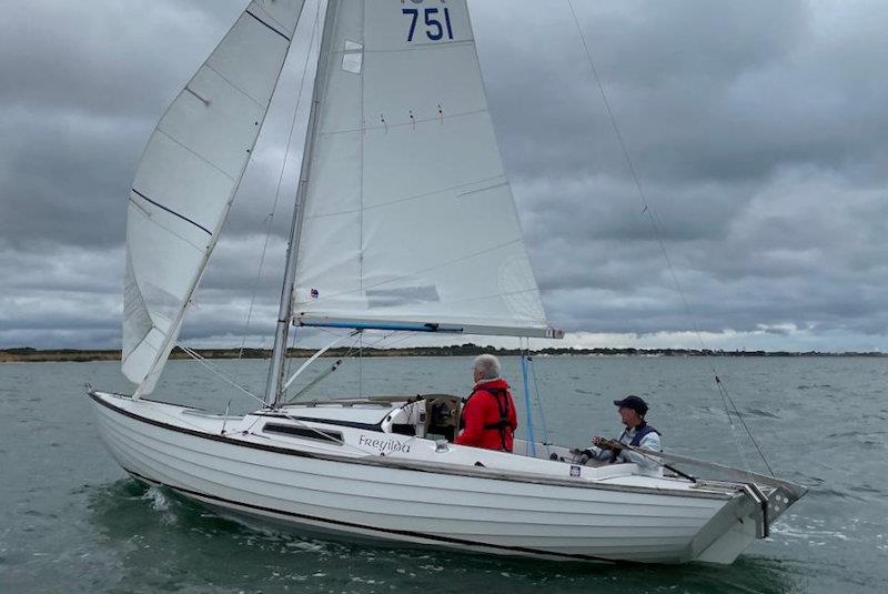 XOD and Folkboat Central Solent Championship photo copyright Calum McKie taken at Hamble River Sailing Club and featuring the Folkboat class