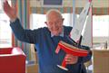 Last placed prizewinner, Charles Smith showing off one of the original Footy's brought over from New Zealand in 2002 - Footy National Championship at Frensham © Oliver Stollery