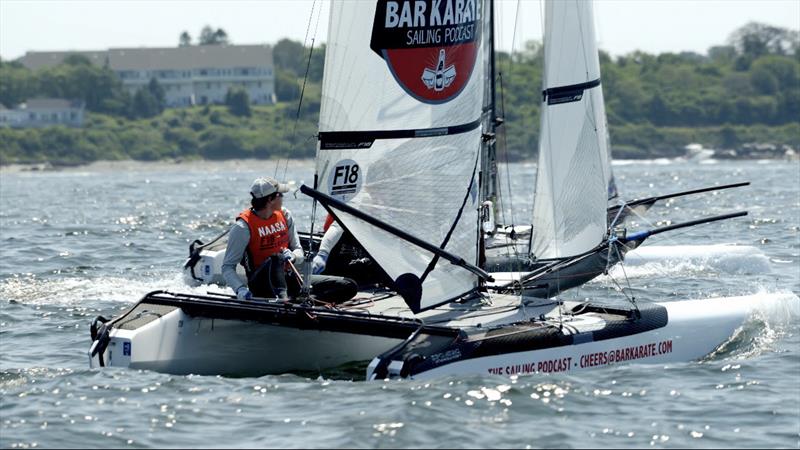 Bar Karate, Olin and Lars Guck - New England 100 photo copyright Nick Woviotis taken at Sail Newport and featuring the Formula 18 class