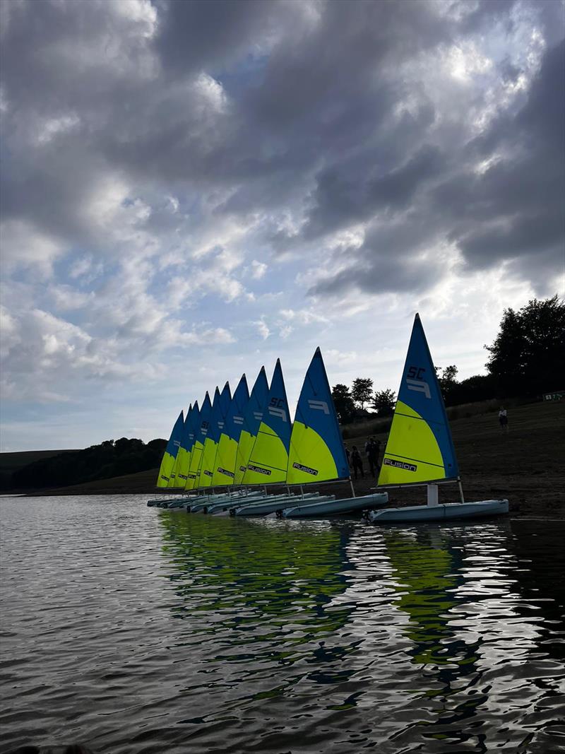 Wimbleball Lake Staff Fusion Regatta photo copyright Jude Onody taken at Wimbleball Sailing Club and featuring the Fusion class