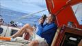 Guy deBoer practices his sextant work during his qualifier for the 2026 Golden Globe Race  &copy; Guy deBoer