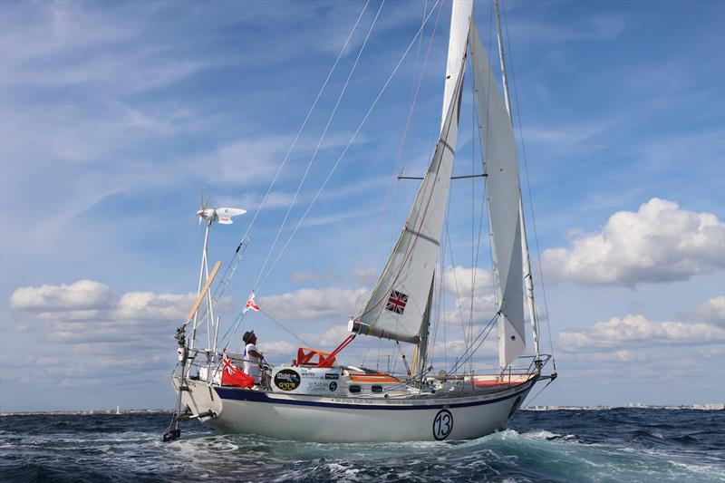 Guy Waites (GBR) 400 miles from Les Sables d”Olonne with water, but NO FOOD! About to finish his 2 stops circumnavigation early next week in less than 290 days, just in time for the GGR prize giving photo copyright GGR2022 / Nora Havel taken at  and featuring the Golden Globe Race class