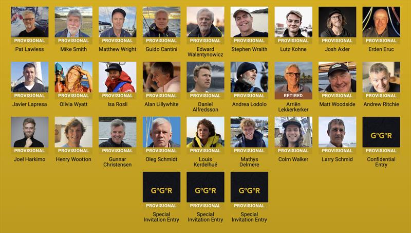 GGR2026 Entrants by 04/09/2024 photo copyright GGR2026 taken at  and featuring the Golden Globe Race class