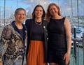  Becky Cashman (L) with Erica Dawson (centre) and Becky's daughter and sailor Helena Sanderson (R) at Yachting Excellence Awards November 2024 © Goodbye.co.nz