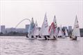 Wembley Stadium in the background during the GP14 Venetian Trophy at Welsh Harp © Samina @bubs_photography