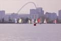 Wembley Stadium in the background during the GP14 Venetian Trophy at Welsh Harp © Samina @bubs_photography