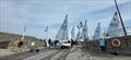 Launching during the 2025 Doyle Sails GP14 Championship of Ireland at Rush Sailing Club © Lauren O'Hare, Aisling Kelly & Andy Johnston