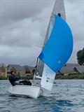 Malcolm James and William Hancock during the GP14 Masters Championship at South Cerney © SCSC
