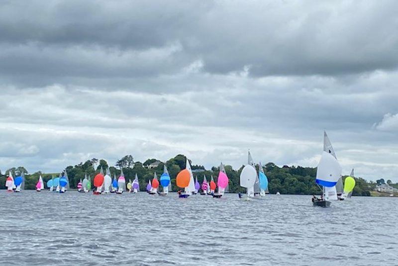 Ger Owens and Brendan Brogan leading race 7 - GP14 Championship of Ireland 2021 at Lough Erne - photo © Mark De Fleury