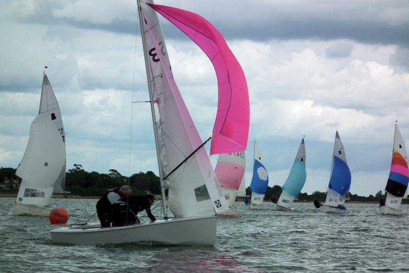 Maurice Cheal and Yossi win the GP14 Southern Area Championships at Maylandsea Bay - photo © Neil Raven