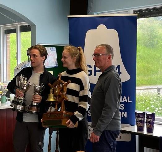 Emily Page and Matthew Williams win the GP14 National Youth Championship 2024 at Winsford Flash photo copyright Oliver Dumblton taken at Winsford Flash Sailing Club and featuring the GP14 class