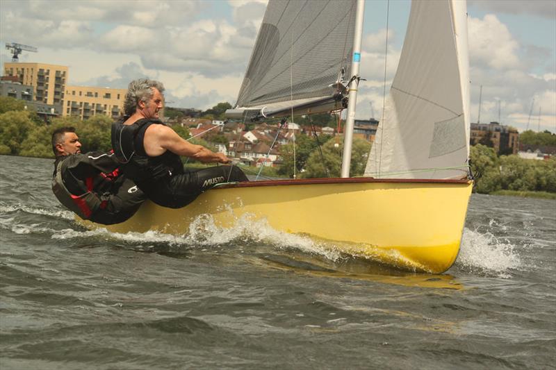 Brent Regatta 2024: Adeel Khan & Roger Jeffs photo copyright Joy Walter, Welsh Harp Sailing Club taken at Welsh Harp Sailing Club and featuring the GP14 class