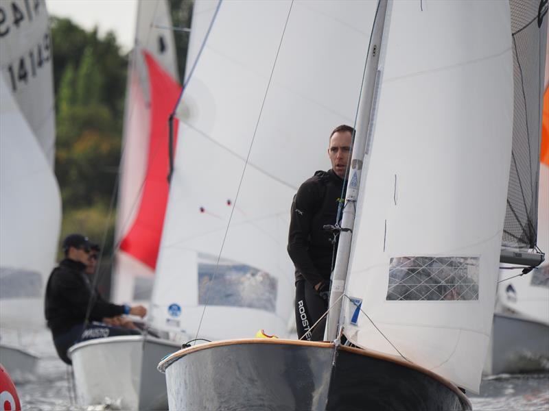 Matt McGovern during the GP14 Masters Championship at Welsh Harp photo copyright Luke Howard, WHSC taken at Welsh Harp Sailing Club and featuring the GP14 class