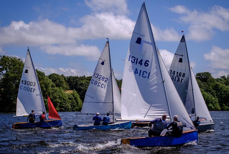 Race 2 start - 75th birthday celebrations for GP14 class at Shropshire SC - photo © Jack Jones