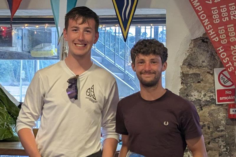 Oli Hayle and Harry Shaw score two bullets - Ripe Craftinsure GP14 National Championship at Tenby day 1 - photo © Richard Craig / www.SailPics.co.uk