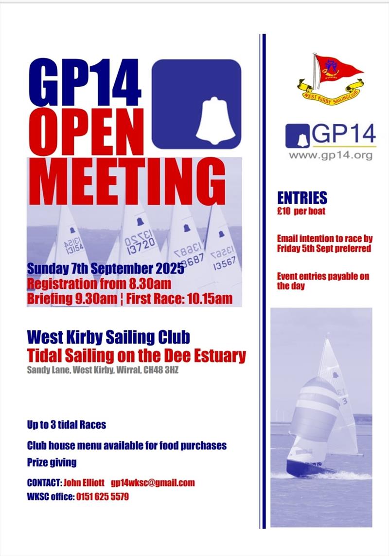GP14 West Kirby Open Poster - photo © GP14 Association