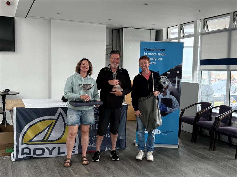 Winners of the 2025 Doyle Sails GP14 Championship of Ireland at Rush Sailing Club - photo © Lauren O'Hare, Aisling Kelly & Andy Johnston