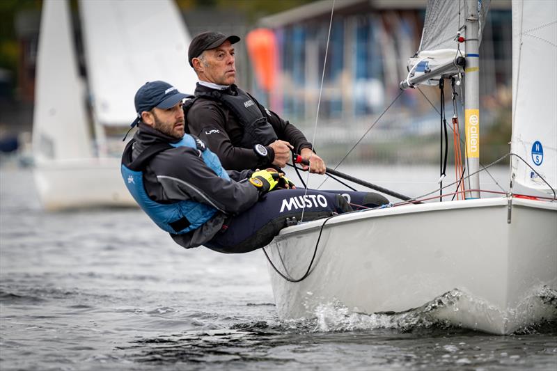 Winners Jasper Barnham and Graham Sexton during the 2025 GP14 Victor Trophy at Welsh Harp photo copyright Kana Butkovic taken at Welsh Harp Sailing Club and featuring the GP14 class