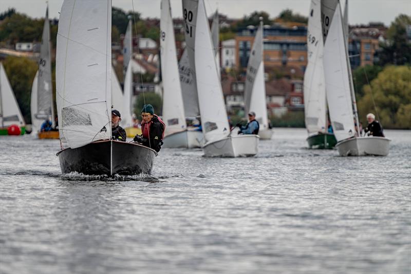 3rd place Sharon Freeland and Paul Freeland during the 2025 GP14 Victor Trophy at Welsh Harp photo copyright Kana Butkovic taken at Welsh Harp Sailing Club and featuring the GP14 class