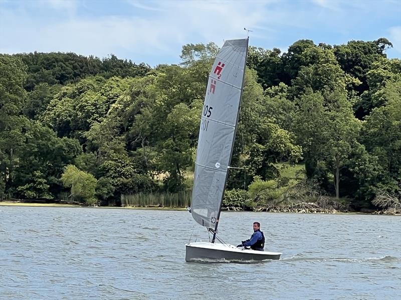 Tim Garvin during the Deben YC Hadron H2 Open photo copyright Paul Norris taken at Deben Yacht Club and featuring the Hadron H2 class