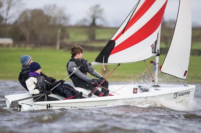 Blithfield Barrel week 2 was nearly cancelled due to Storm Darragh photo copyright Phil Silver taken at Blithfield Sailing Club and featuring the Hartley 14 class