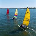 Jason, Cam & Suzzi practising at Nedlands Yacht Club © John Chapman SailsOnSwan