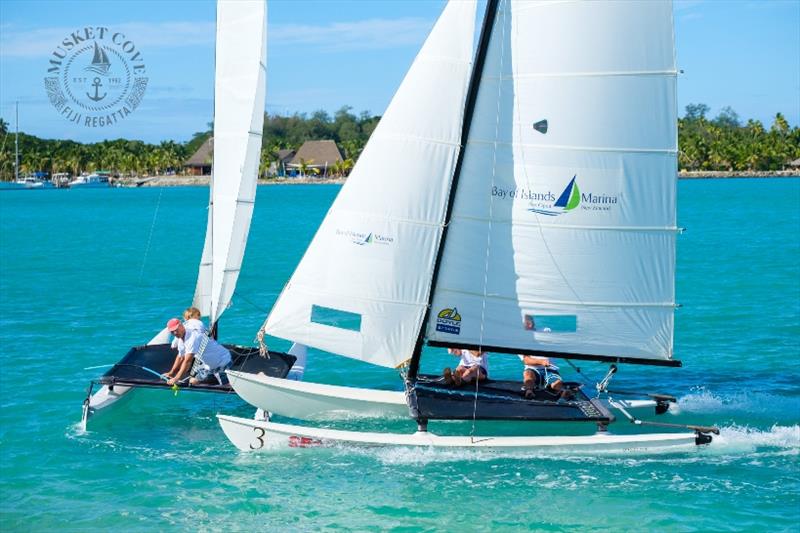 Hobie cat cross - Fiji Regatta Week photo copyright Musket Cove Yacht Club taken at Musket Cove Yacht Club and featuring the Hobie 16 class