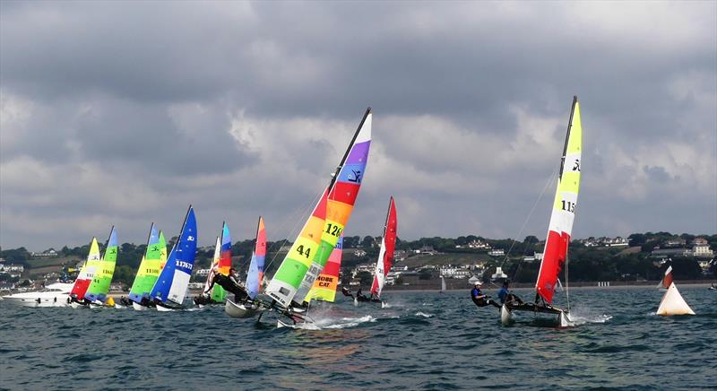 Hobie start on Saturday during the Carey Olsen Jersey Regatta 2022 - photo © Bill Harris