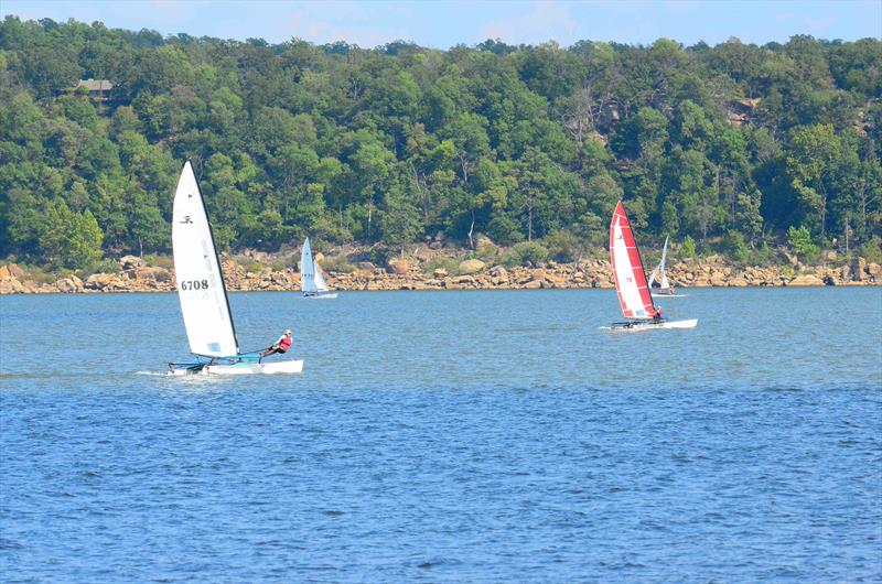 Hobie 17 racecourse action - photo © the 2024 Hobie 17 and Hobie 18 North American Championships